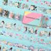NOTIONSLAND Masking Cute and Beautiful Flower Girl Planner Washi Transparent PET Wide Width Rolls Gift Tape, Design, DIY, Paper, Tape, (4 Box)