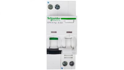 Differential Circuit Breaker 2P 25A B 0.03A Type AC iDPN N VIGI A9D55625