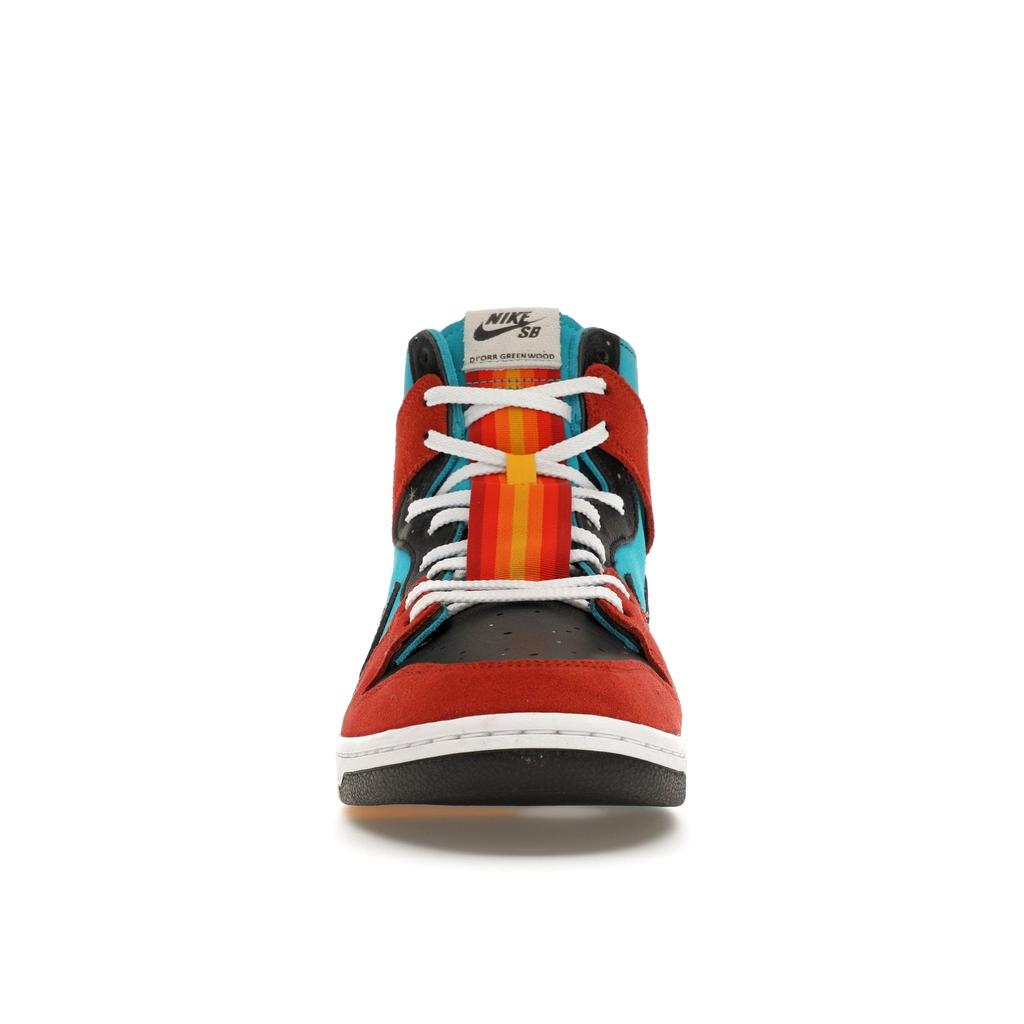 Nike Diorr Greenwood x Dunk High SB Navajo Arts Unisex Sneakers Multi-Color Turquoise-Blue Black FQ1775-400