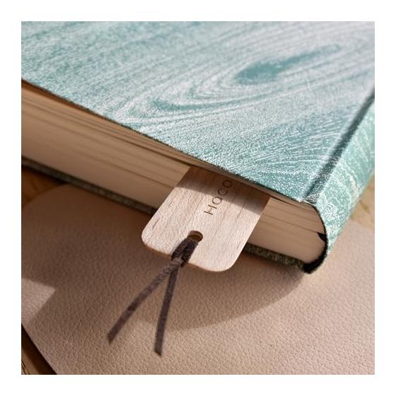 Hacoa Bookmark - Natural Wood, Beautiful Design, Black Persimmon Wood