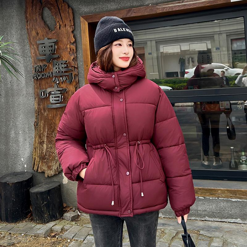 

Новое зимнее хлопковое пальто с капюшоном, куртка-пуховик, хлопковая куртка, женское универсальное хлопковое пальто, свободная и модная женская модель в корейском стиле XXL