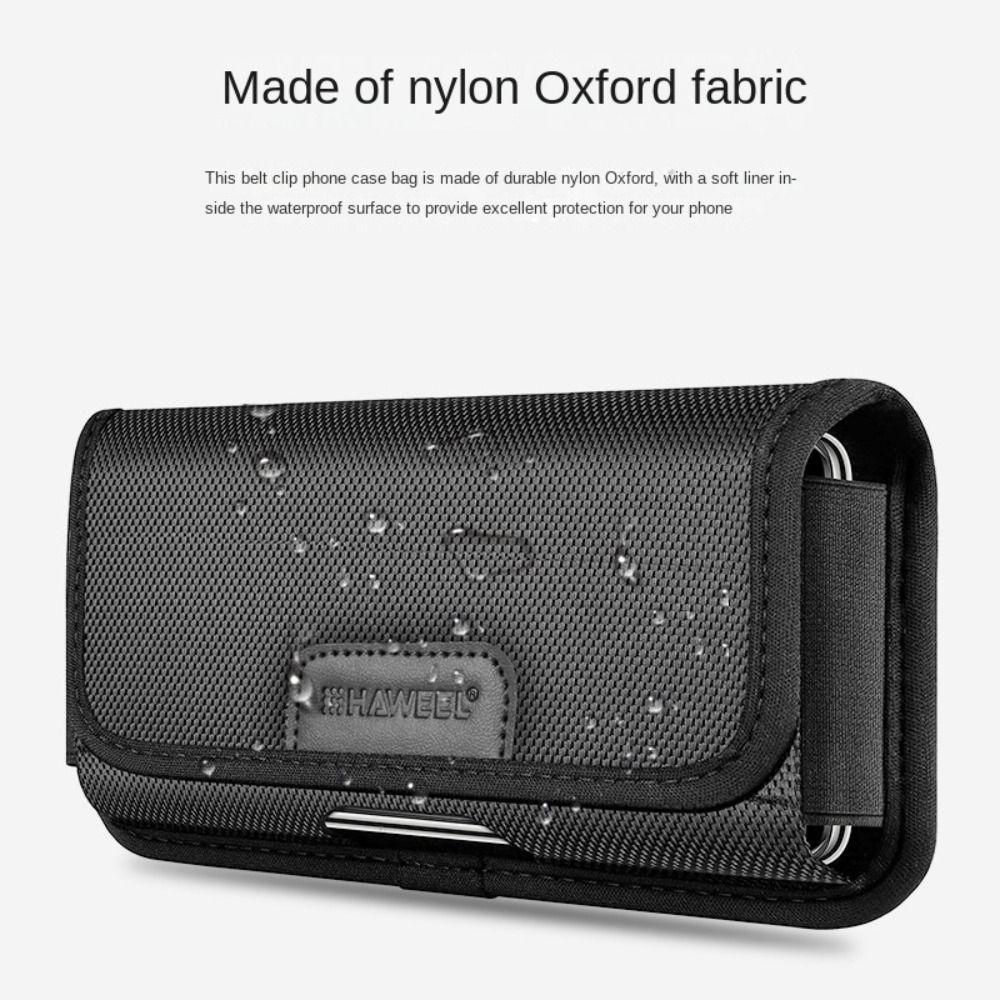 With Belt Loop Mobile Phone Waist Bag Vertical Wear-resisting Nylon Cell Phone Belt Clip Attached Durable