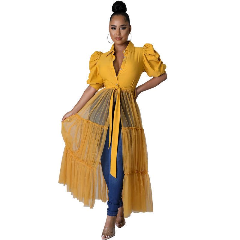 Plus Size Chic Women's Short Sleeve Blouse - European & American Style
