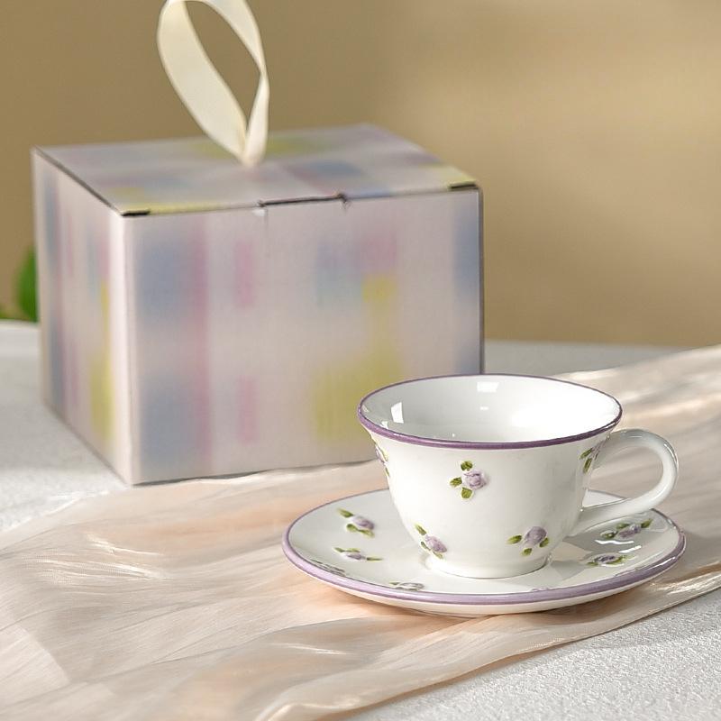 

Special Beautiful Coffee Cup for Women s Personal High value Mug Ceramic British Afternoon Tea Cup Saucer Set 180ml