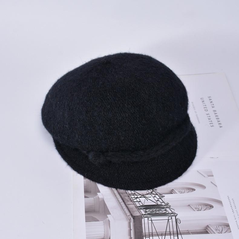 Vintage Inspired Beret With Short Brim For Stylish Office And Casual Wear