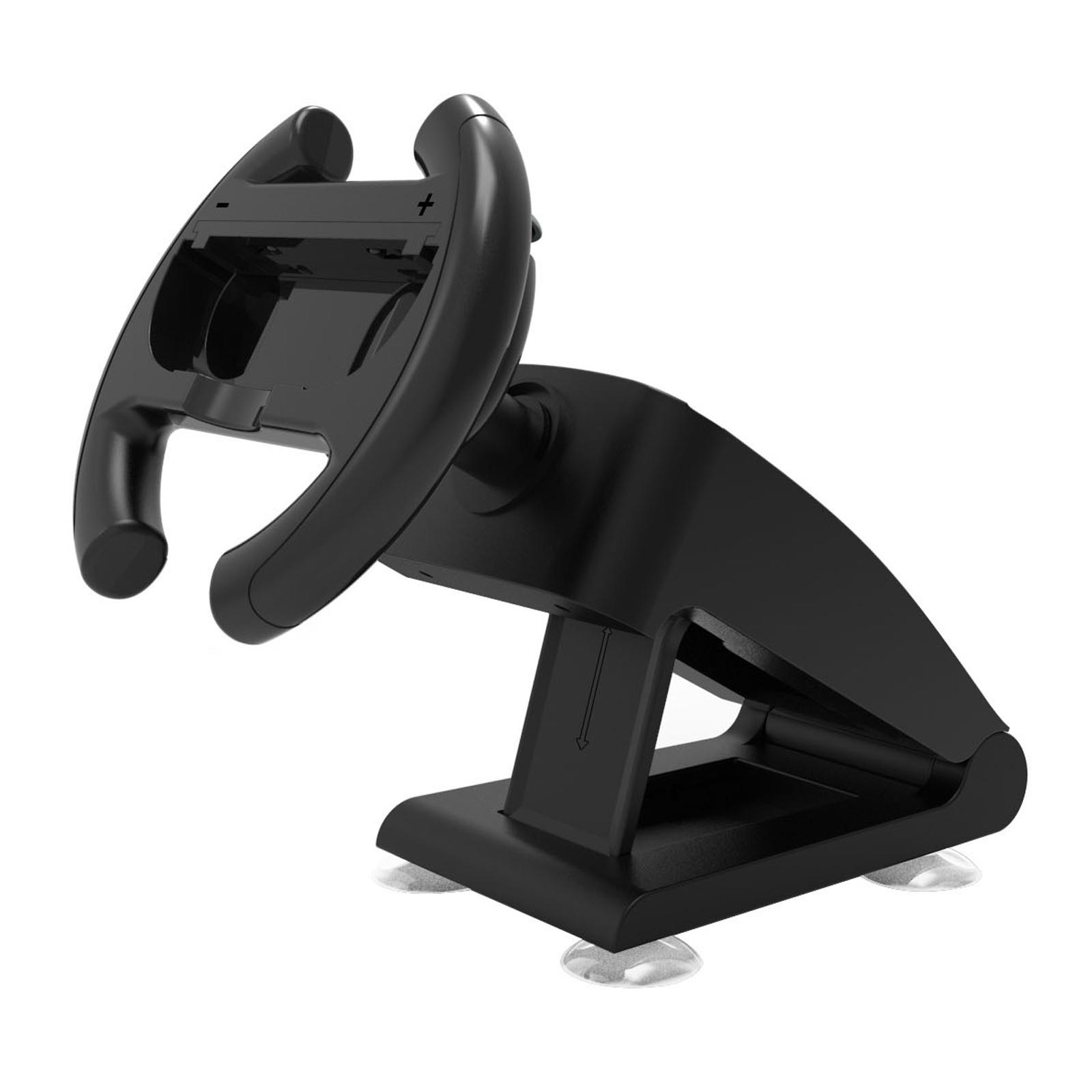 

KJH-NS2-037 For Nintendo Switch/Switch 2 Racing Wheel Stand Joy-Con Holder Gaming Grip with Suction Cup Base