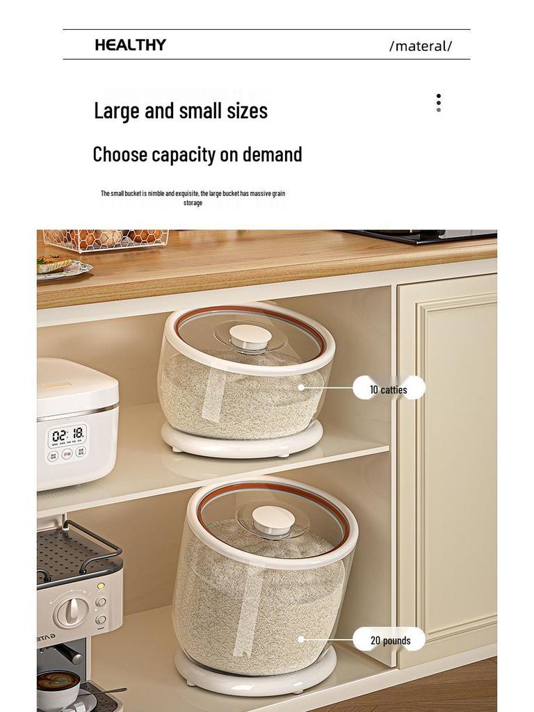 2026 Insect & Moisture-Proof Sealed Rice & Flour Storage Bin