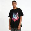 Floral Cat Print Casual T-Shirt For Women Pure Cotton T-shirt