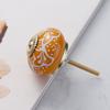 Pastoral Style Painted Ceramic 28*40mm Round Bedroom Cabinet Door Drawer Kitchen Handle Drawer Furniture Box Knobs