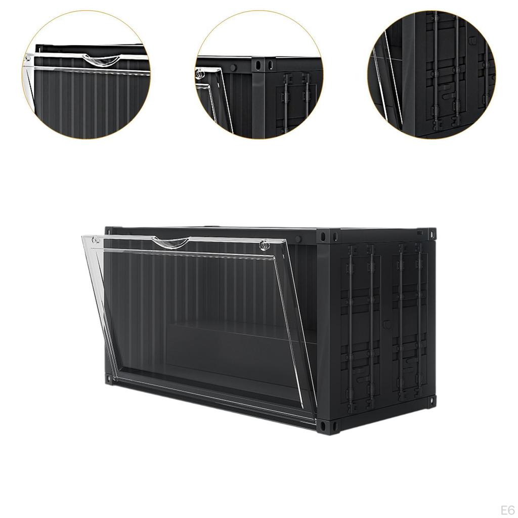 Action Figure Display Case Cabinet Showcase Doll Storage Box for Office Dresser Bedside Table