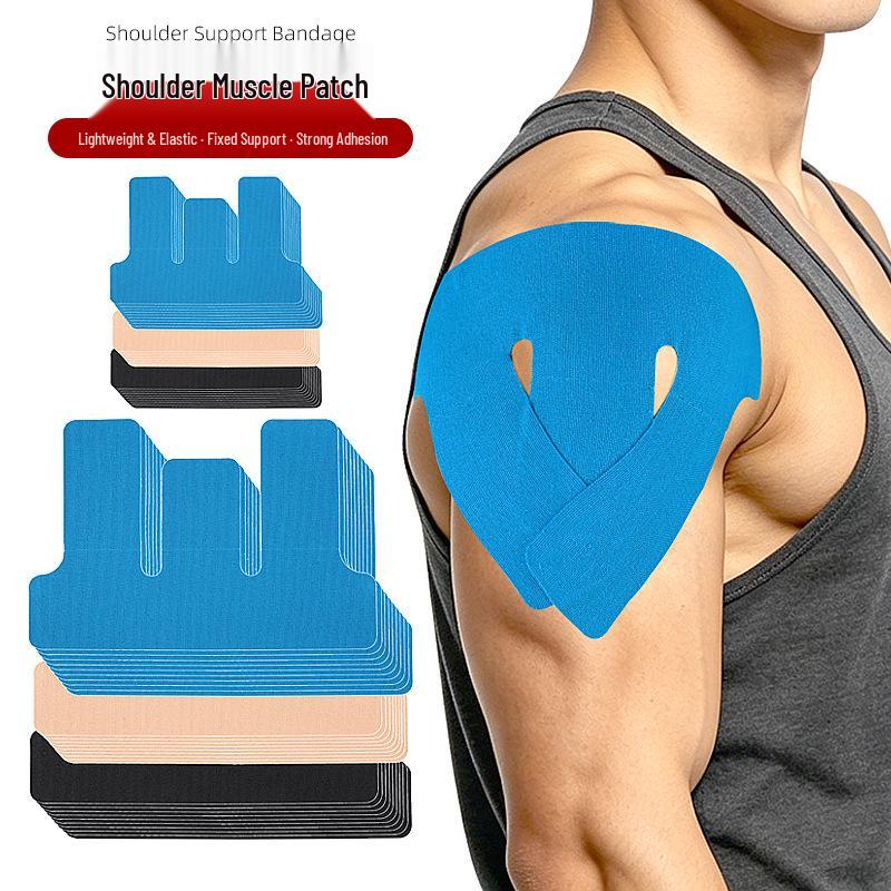 Pre-cut Shoulder Muscle Support Kinesiology Tape - Elastic, Anti-chafing Sports Bandage