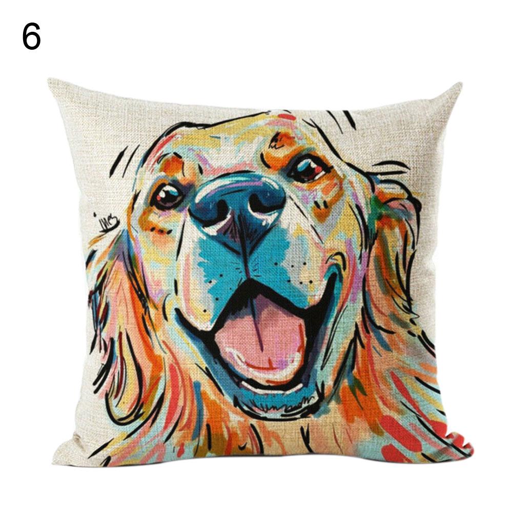 

Чехол для подушки с рисунком в виде квадратных животных, декор для домашнего дивана