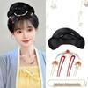 Ming Dynasty Hanfu Clip-in Hair Bun: Silk Wig for Ancient Costume Hairstyles