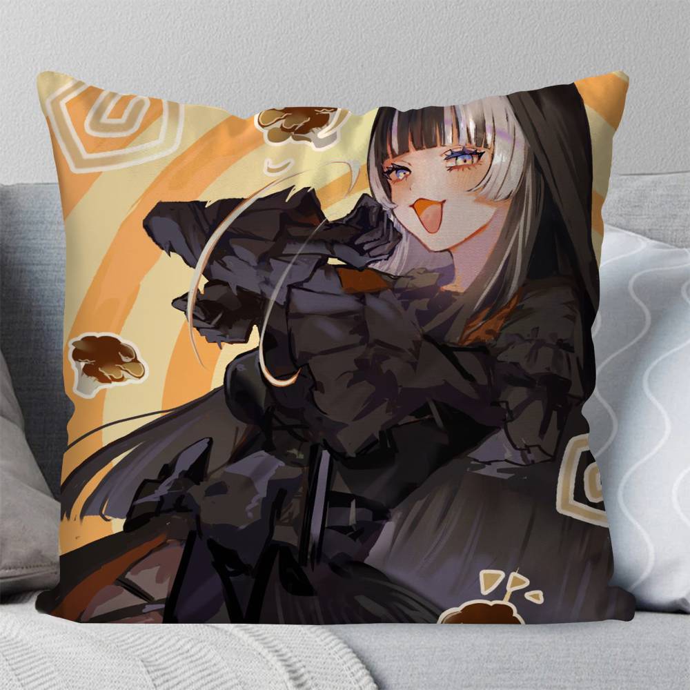 Juufuutei Raden Animation HHololive Pillow Case Fashion Square Pillowcase Bedroom Sofa Room Ins Decoration Leisure