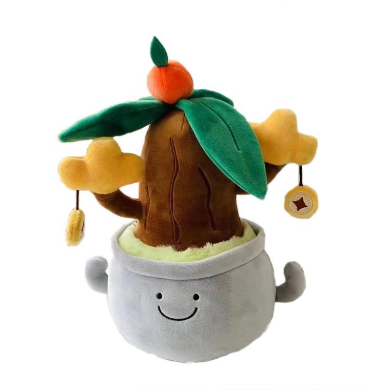 Kreativer Geldbaum Topfpflanzenpuppe Plüschtier Kiefernpuppe Geschenk Schlafzimmer Ornament Anhänger