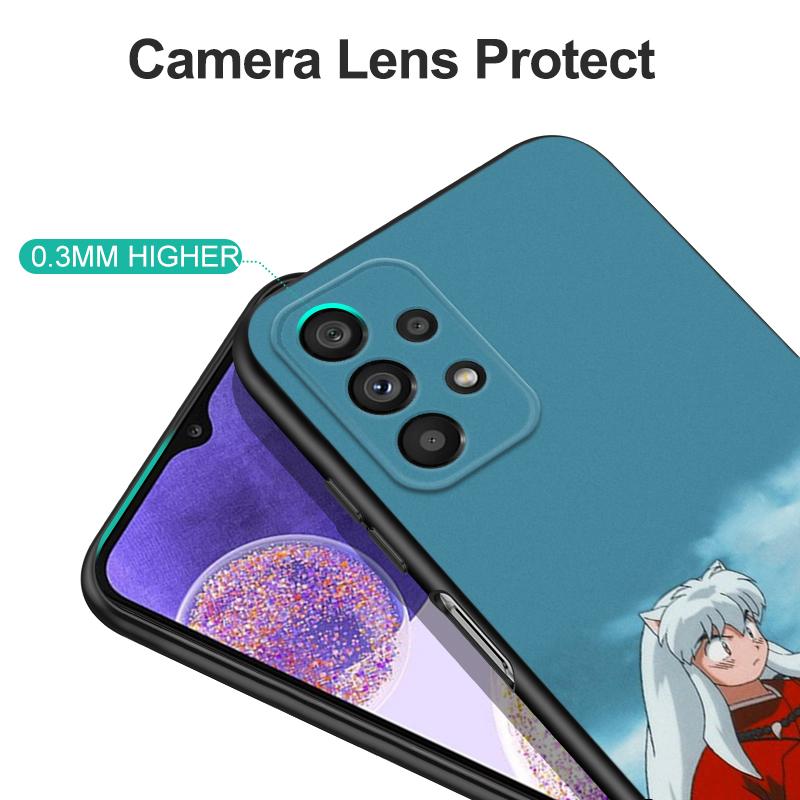 Schwarze TPU-Hülle für OPPO Reno 6 5 3 4 4Z 4F SE 5F 5Z PRO PLUS lite 6 6z 4G 5G yashahime Inuyasha