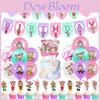 Adorable Set de Decoración para Fiesta de Cumpleaños de Cry Babies Magic Tears con Banderines y Globos de Colores