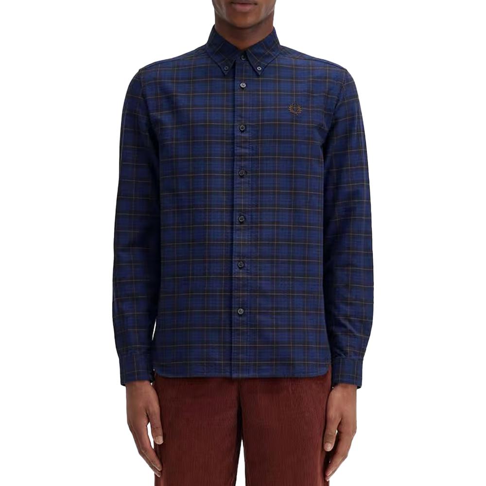 Fred Perry Mens Tartan Long-Sleeved Shirt