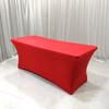 Table Cover Solid Color Stretchable Polyester Banquet Events Desk Cloth for Wedding