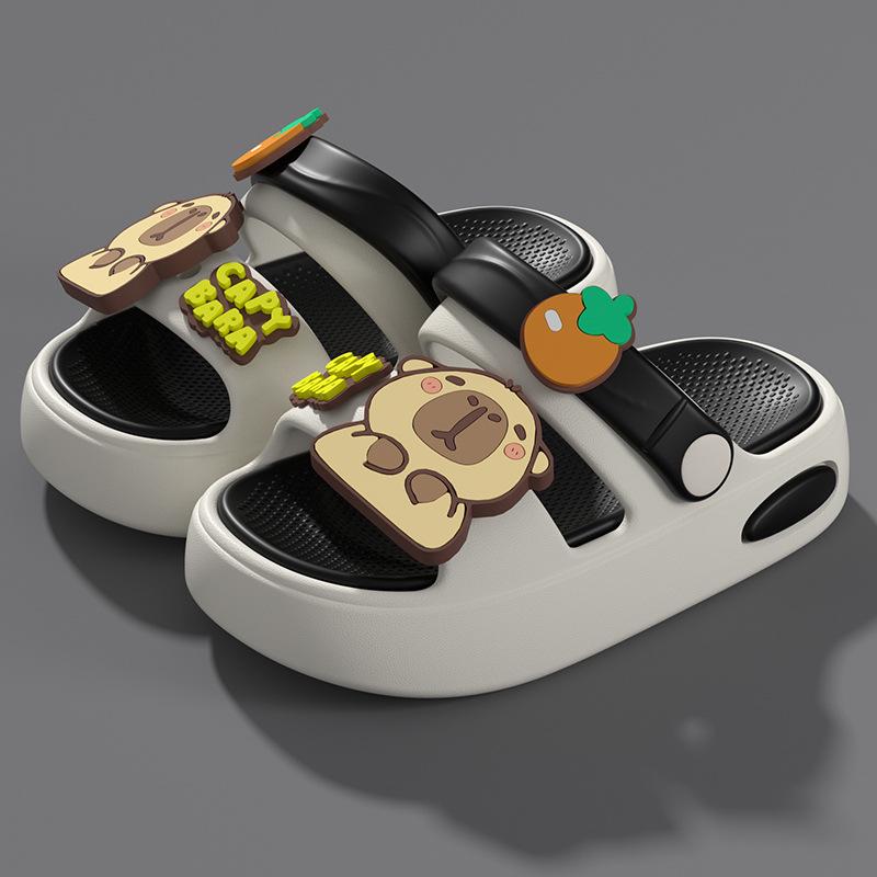 EVA Capybara Non-Slip Soft Sole Cartoon Sandals for Infant and Toddler Boys & Girls