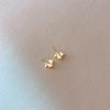 925 Silver Mini Kitten Rabbit Cat's Eye Stud Earrings – Women's Fashion Niche Design