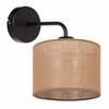 Lampa kinkiet ścienny metalowy led abażur juta