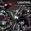 XLG Key Start 1:6 Kawasaki H2R Motorcycle Model with Ignition, Spray, and Sound Effects.