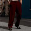 Mens Pleated Front Dress Pants Wrinkle Free Casual Work Chinos Pants Stretch Regular Fit Straight Leg Formal Trousers