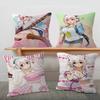 SSuper SSonico Anime Cushion Cover Pillowcase Upholstery Sofa Throw Pillow Home Decor Pillowcas