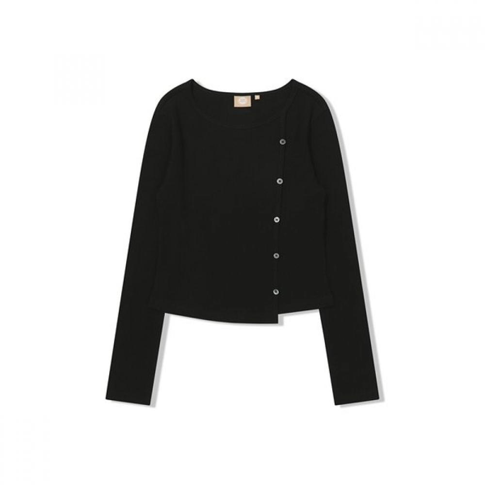 BbcuS Women S aSymmetrical Button Long Sleeve Top Befildq05