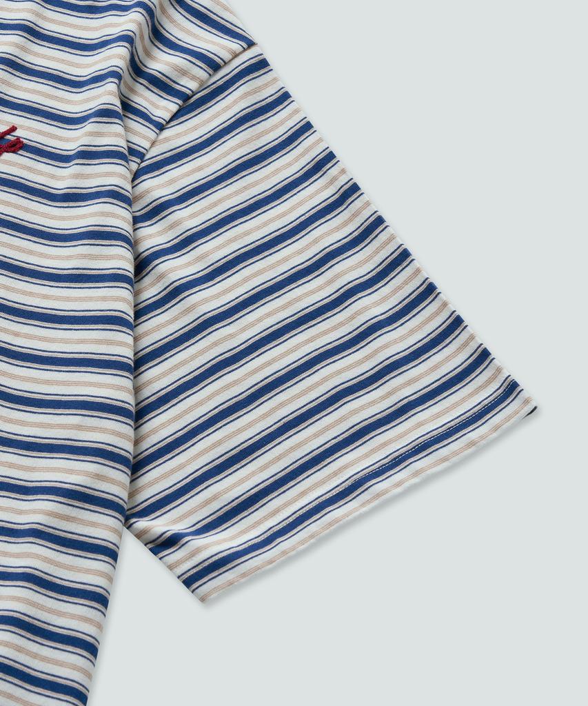 Pilpeu Three-Stripe Over T-Shirt (Blue)