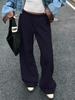 026 Early Autumn Retro Mid-Low Waist Lazy Sweatpants - European & American Style, Versatile Drape Sports Casual Wear