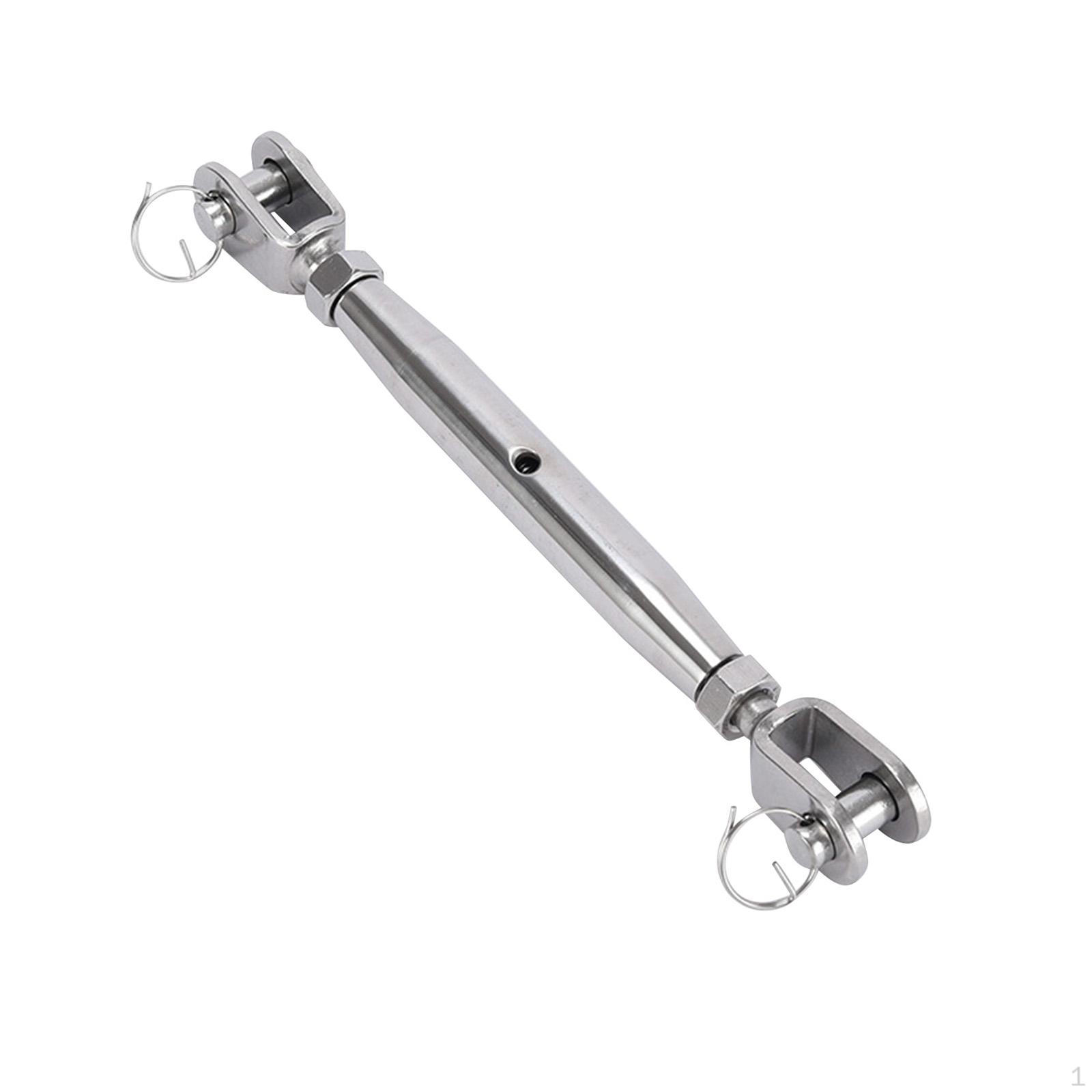 

Heavy Duty Stainless Steel Turnbuckle Set for Cable Wire Rope Tensioning M8
