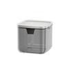 Transparent Desktop Trash Can Plastic Sundries Paper Basket Light Luxury Desk Storage Box  for Home
