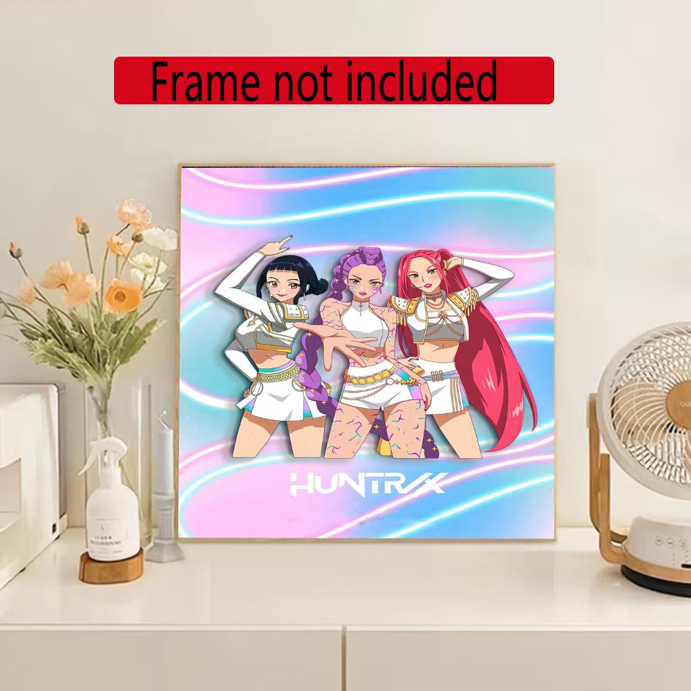 Huntrix 5D Diy Diamond Painting Round Diamond Mosaic Suitable For Beginners Diamond Painting Rhinestones Gift Frameless