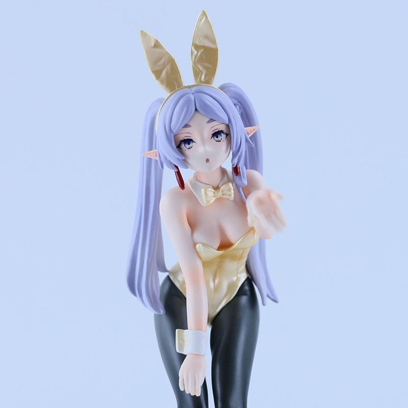 21cm Frieren: Beyond Journey'S End Frieren Bunny Girl Blow A Kiss Anime Figure Model Statue Fans Collection Desktop Ornament Toy
