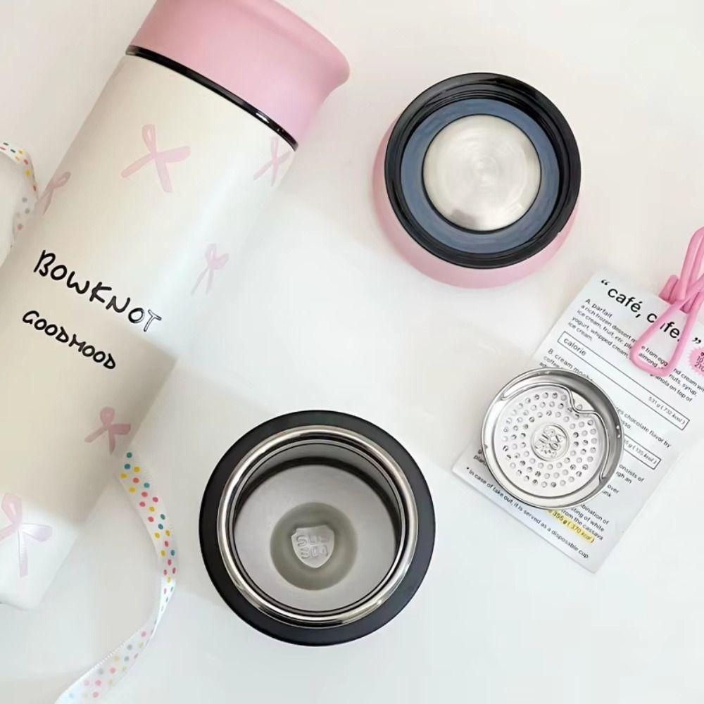 Heat-Resistant Vacuum Insulated Bottle 304 Stainless Steel Double-layer Water Cup  Tea