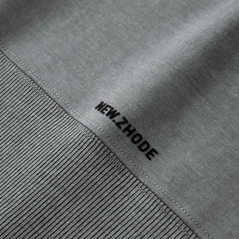 DIBINZE Men's Plus Size Patchwork Round Neck Long Sleeve Sweatshirt