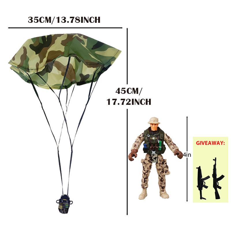 Parachute Toy Army Police Military Snow Navy Soldier Action Figure Toy Hand Throwing Kids Game for Boy Children Christmas Gift