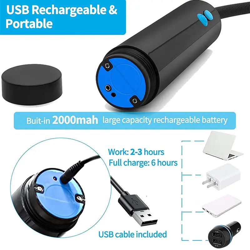 Usb Electric Acrylic Penis Pump Male Penis Enlargement Pump Vacuum Pump for Penis Penile Training Extender Cock Sex Toy for Men