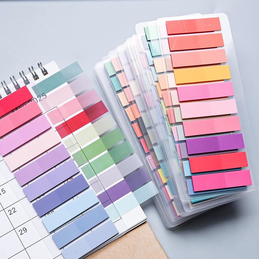 200-4200Pcs Transparent Colorful Index Creative Memo Pads Office School Stationery Self-Adhesive Stickers Sticky Note Pads