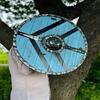 45,72 cm Mittelalterliches Walhalla Wikinger Schild, Geschenk, Kampfbereites Wikinger Schild, Nordisches Wikinger Rundschild, Wikinger Geschenk für Männer Frauen
