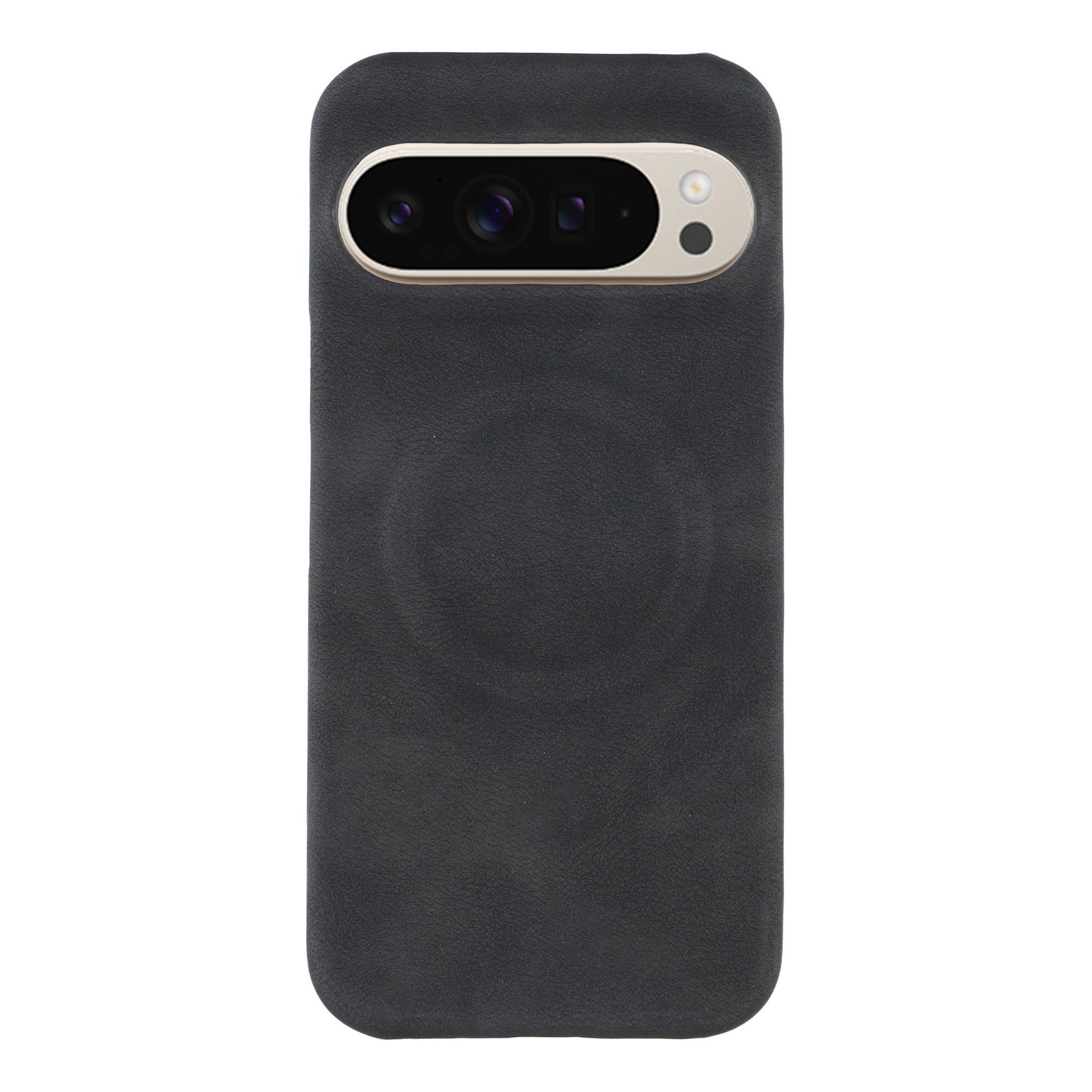 

For Google Pixel 10 Pro XL Magnetic Case Skin-Touch Leather + PC Back Cover