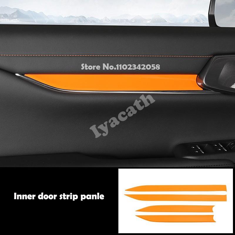 LHD RHD For Ford Ranger Wildtrak T9   2024 ABS yellow gear shift panle steering wheel Central Screen trument cover