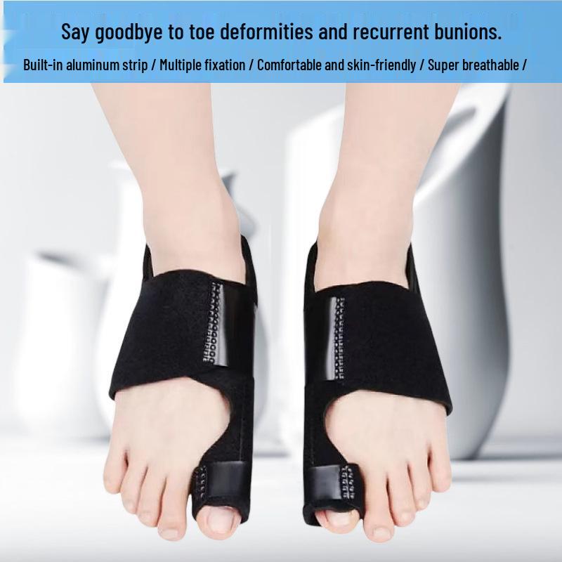 Adjustable Bunion Corrector and Toe Separator for Day and Night Use
