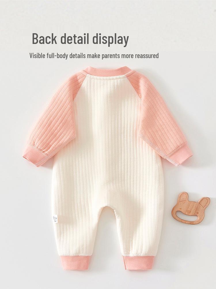 Bawełniany body z długim rękawem dla niemowląt - Pajacyk dla noworodka