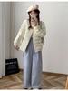 Sweet Style Lightweight White Duck Down Jacket for Women - Winter 2026, Short, Ribbed Sport Inner Lining, Stand Collar.