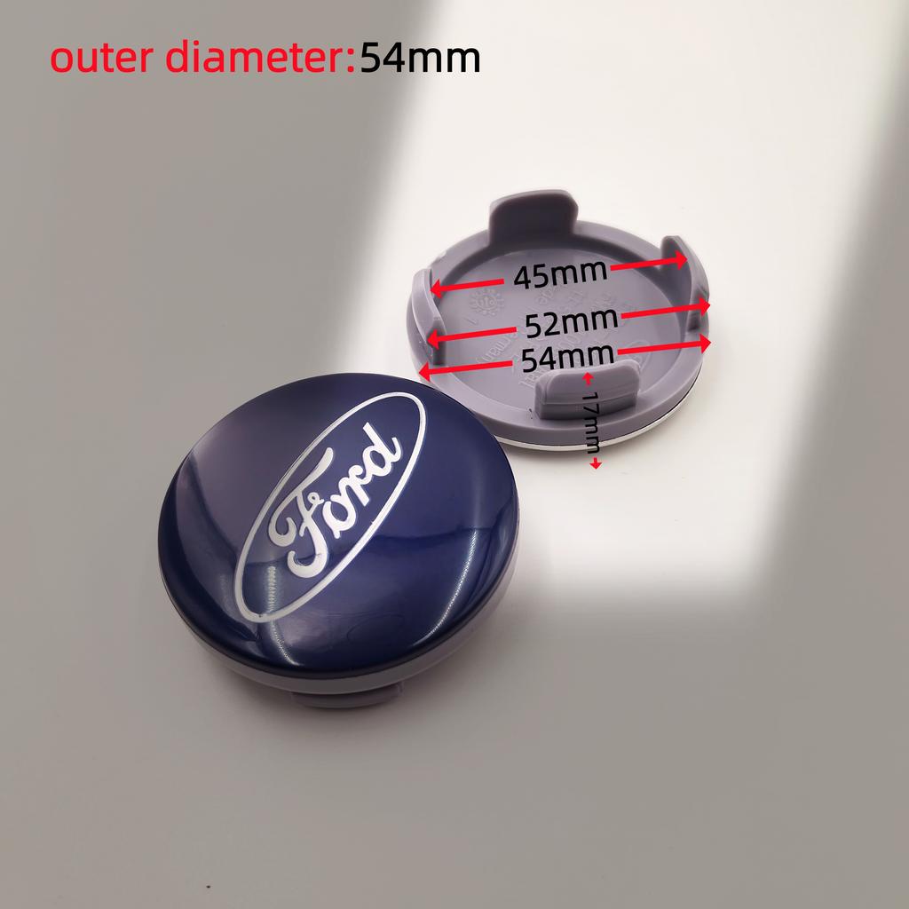 4pcs 54/62/65mm Car Wheel Center Caps Hubcap Cover Car Wheel Center Hub Metal Emblem Cap Cover for Ford Focus Mk3 F150 Mondeo