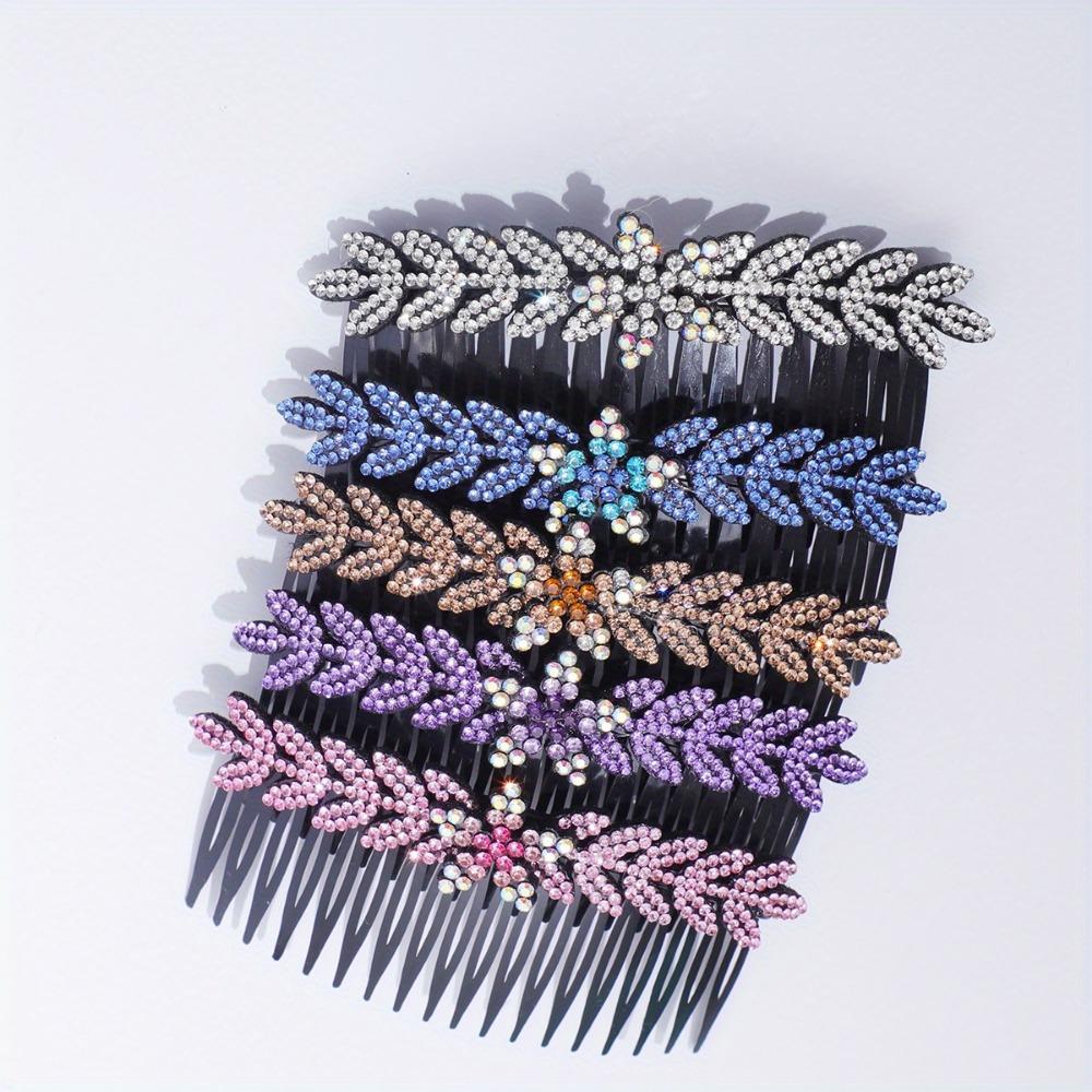 5pcs 18 Teeth Hair Side Combs Wedding Headpiece Hair Combs Hair Clips Sweet Hair Accessories Vintage Wedding Hairpieces