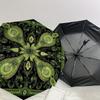 1PC Green Paisley Umbrella-8-Rib Reinforced Portable Folding Travel Suitable for All Seasons Outdoor Daily Use Is an Ideal Choice  -K0341